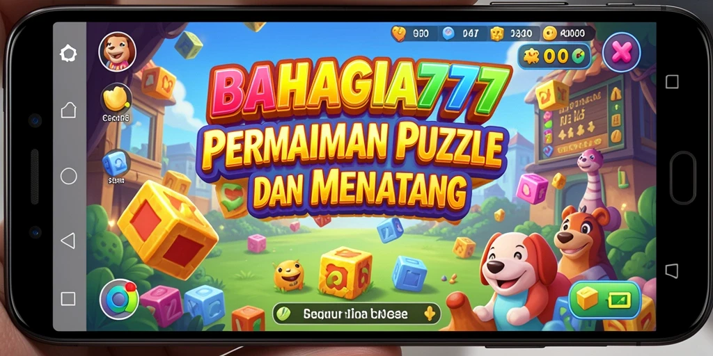 Tampilan gameplay seru dari BAHAGIA777 dengan berbagai tantangan puzzle.