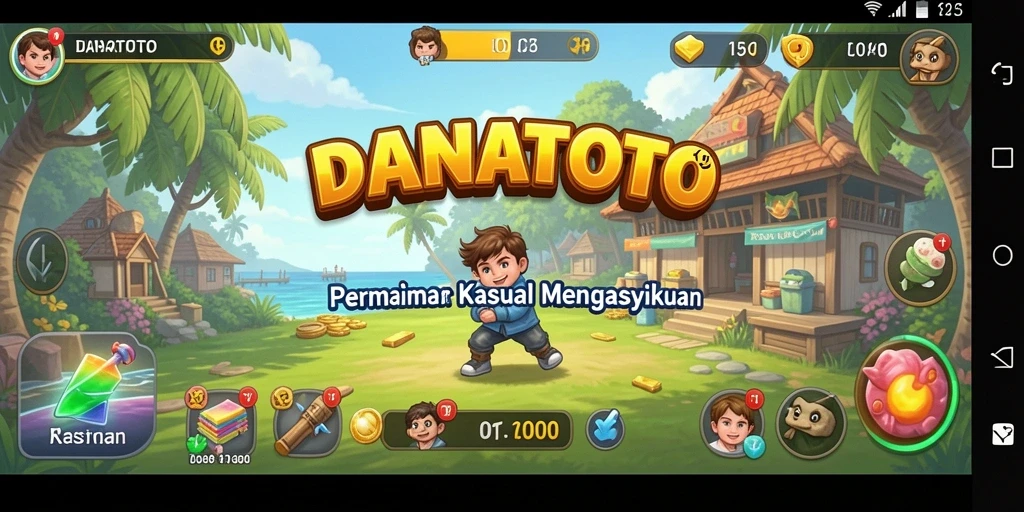 Tampilan gameplay menarik dari DANATOTO yang menggugah selera.