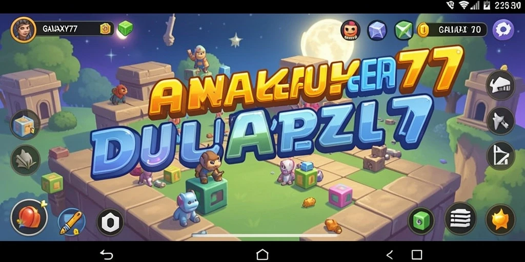 Tampilan gameplay seru dari GALAXY77 yang penuh tantangan.