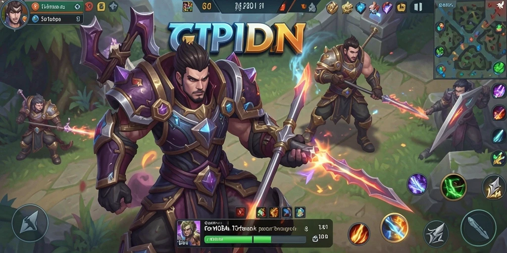 Tampak seru saat bertarung dalam permainan MOBA GTPIDN.