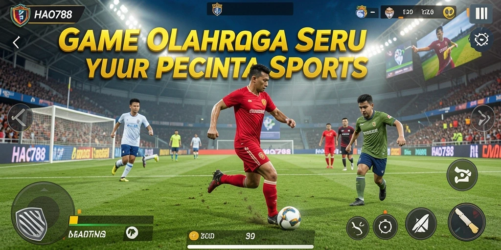 Tampilan dinamis gameplay HAO788 dalam pertandingan olahraga.