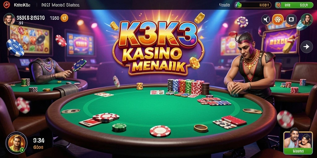 Gameplay menarik K3K3 dengan elemen kasino yang mengasyikkan.