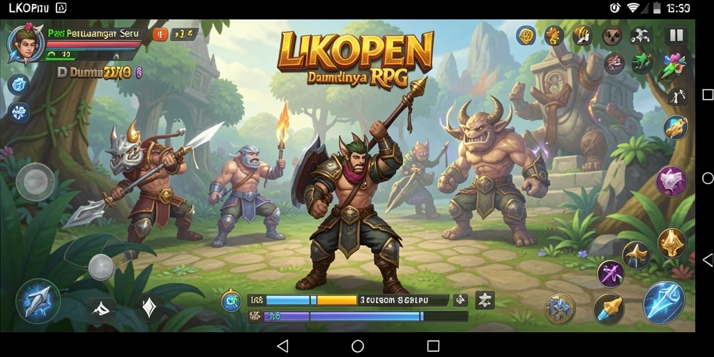 Tampilan gameplay seru <strong>LKOPEN</strong> dengan pertarungan mendebarkan.