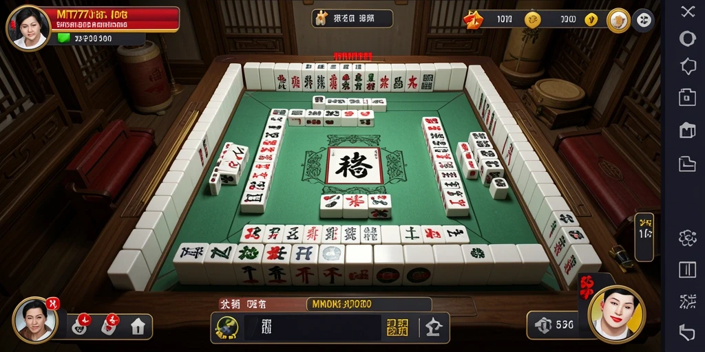 Screenshot utama MT777 menampilkan gameplay Mahjong yang mengasyikkan.