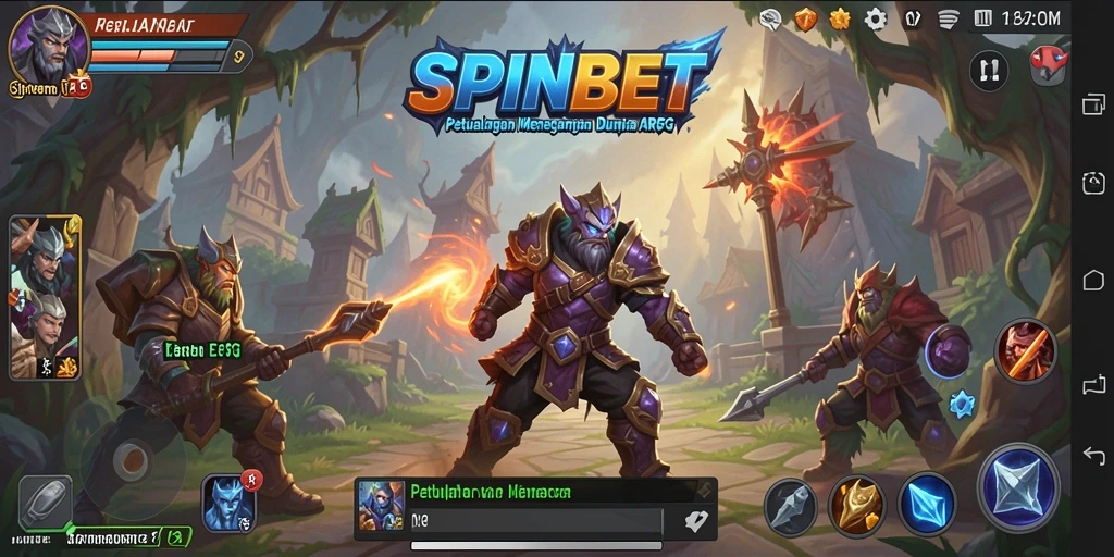 Screenshot SPINBET menampilkan keindahan grafik dan aksi gameplay ARPG.